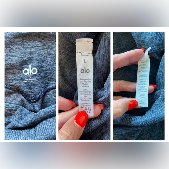 Alo Yoga alosoft high waist lounge leggings Navy Lounge large - Picture 14 of 14